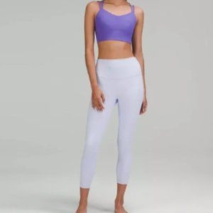 Lululemon Super Align High Rise Crop Leggings 21" - Pastel Blue - Size 4